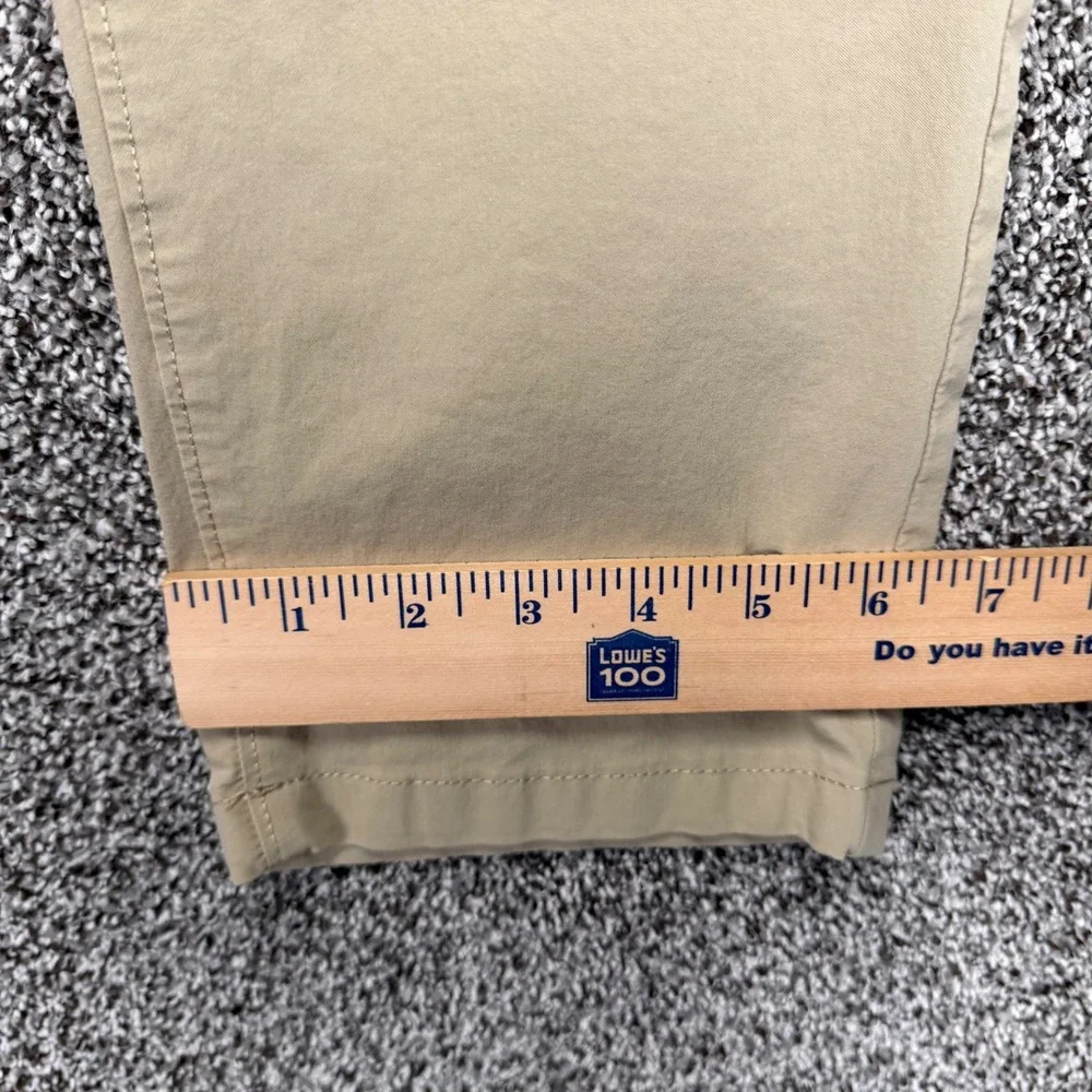 J Crew 484 Slim Tech Pants Mens 30/30 Beige Cotton Performance Stretch Chino
